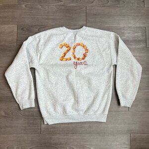 Napoleon Dynamite 20th Anniversary Gray Crewneck Double Sided Sweatshirt Size L